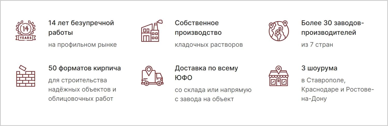 Преимущества компании в кейсе созданного сайта MAXPOL от компании ART6 в Новокузнецке